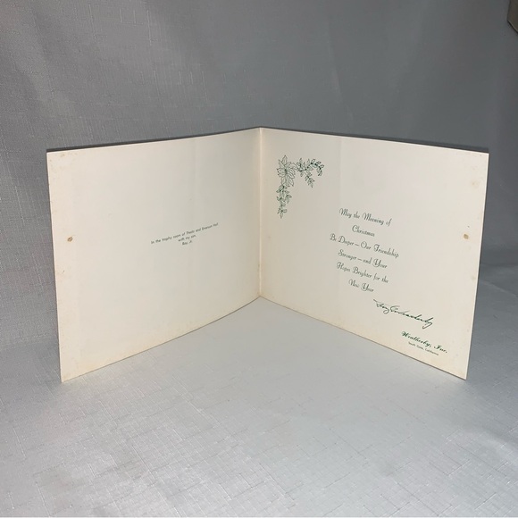 RARE Vintage Art Print Roy Weatherby Christmas Card Trophy Room Hall Paper Colle - Picture 3 of 9